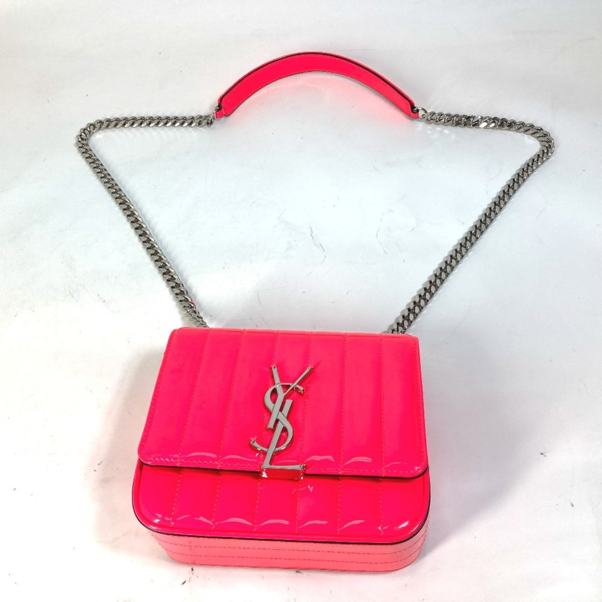 Vicky Crossbody Bag Vertical Quilted Patent Small