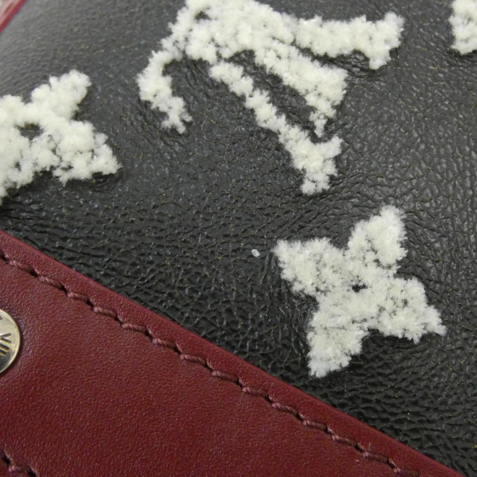 Louis Vuitton Black Ivory Rouge Leather Boston Bag (Pre-Owned)