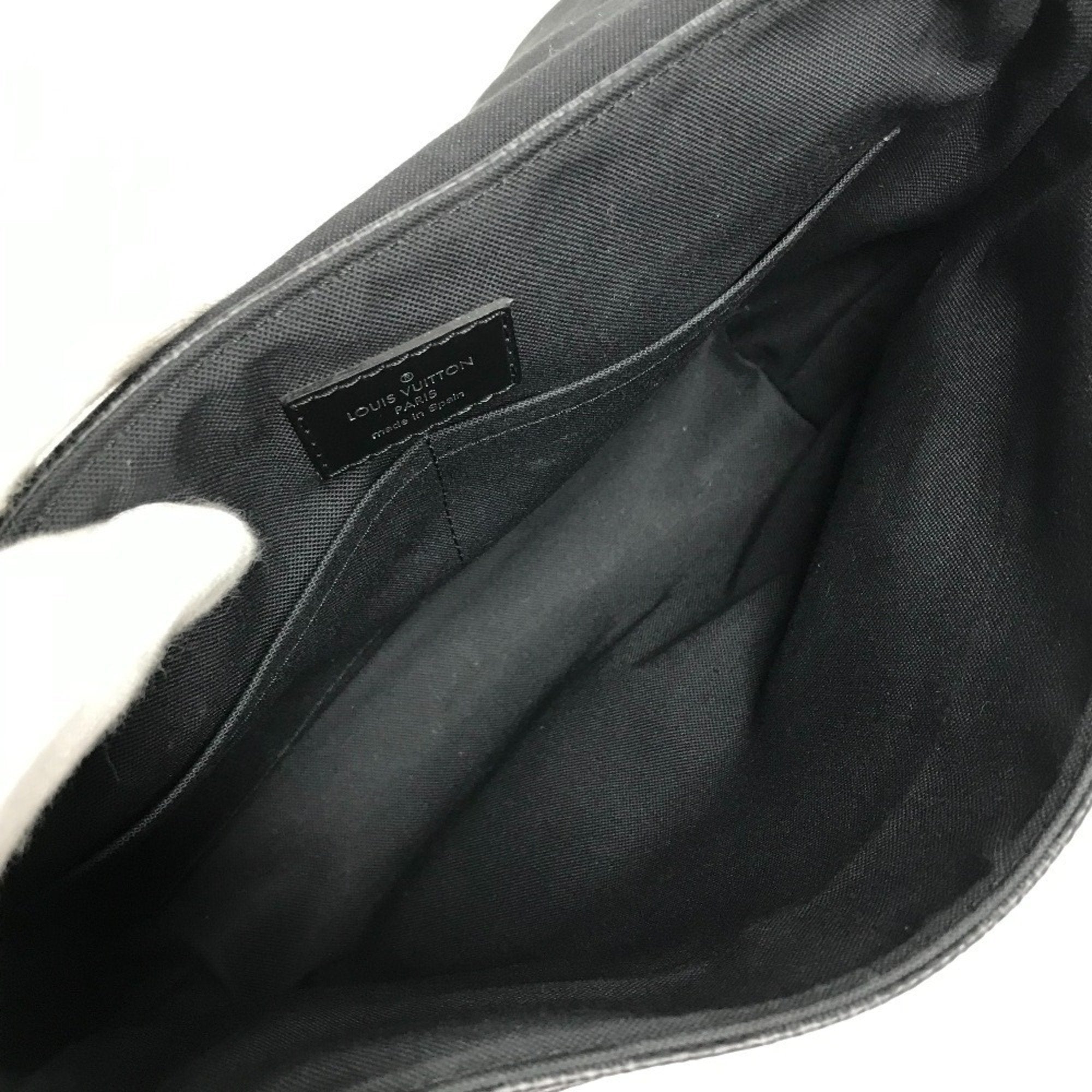 Louis Vuitton Black Blue Damier Graphite Messenger Bag Shoulder Bag (Pre-Owned)