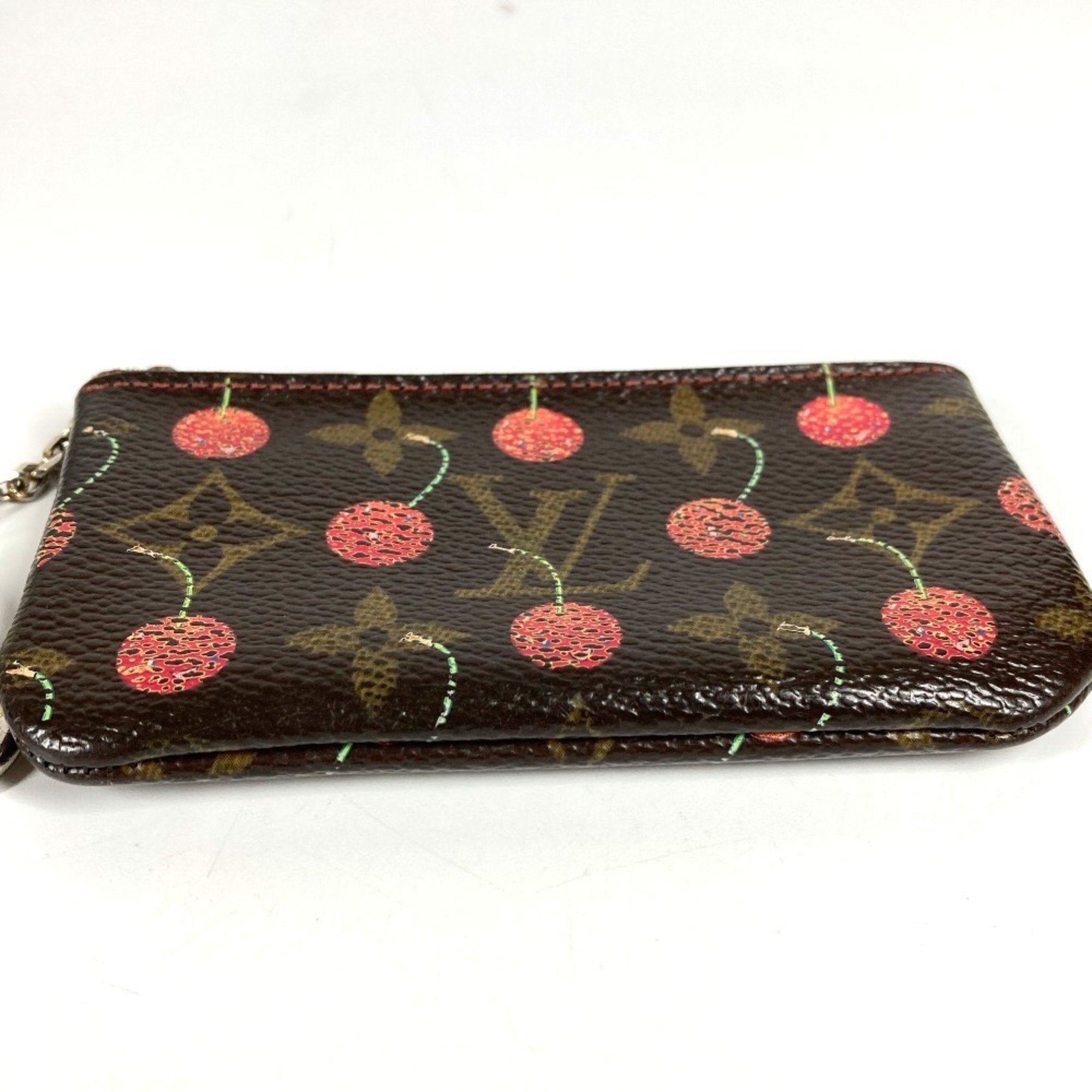 Louis Vuitton Brown Monogram Cherry Red Color Monogram Coin Purse/Coin Case (Pre-Owned)