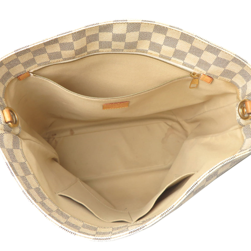 Louis Vuitton White Damier Azur Tote Bag (Pre-Owned)