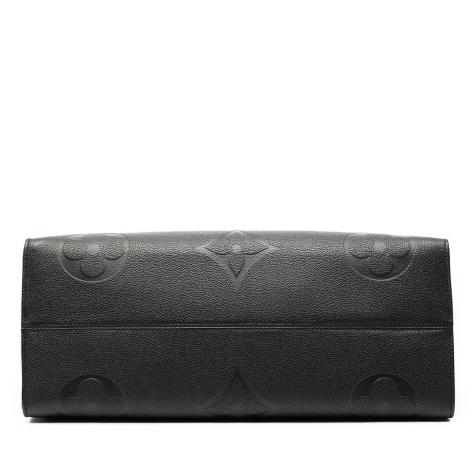 Louis Vuitton Black Noir Leather Shoulder Bag Tote Bag (Pre-Owned)