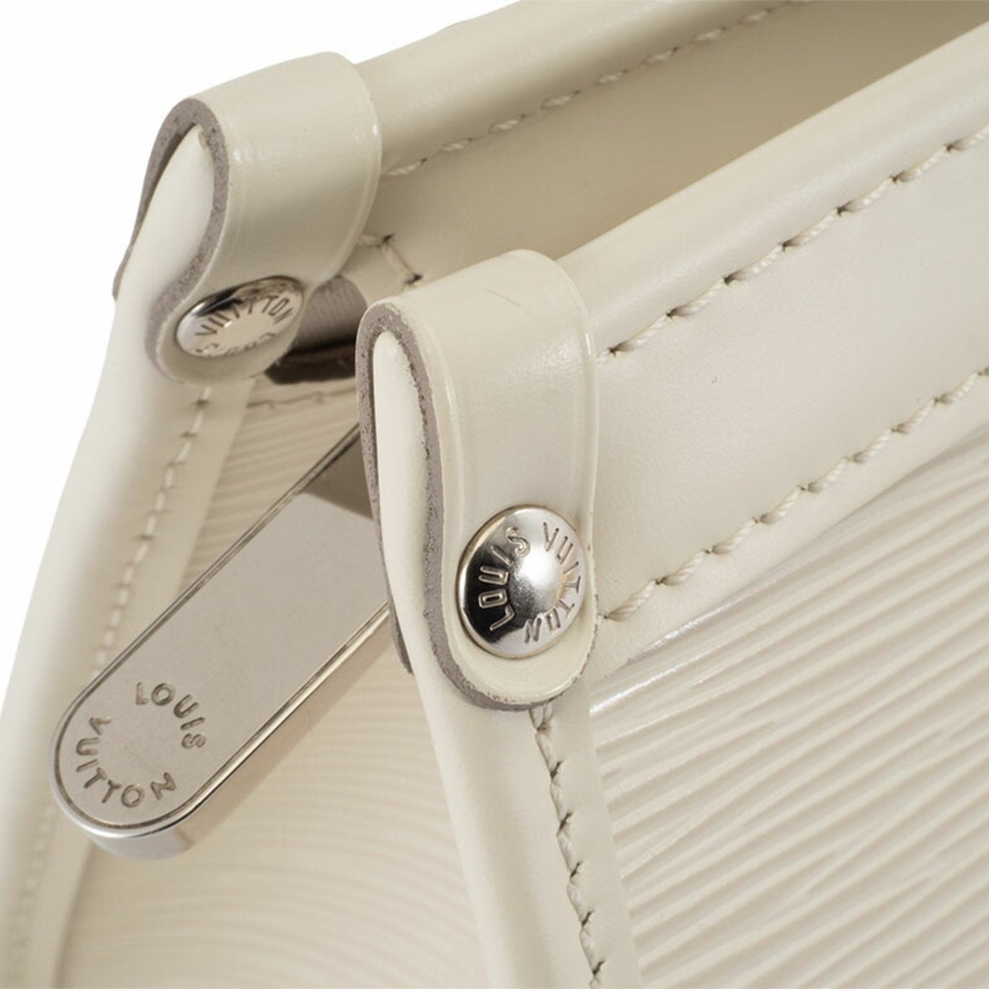 Louis Vuitton Lv Off White Epi Leather Handbag (Pre-Owned)