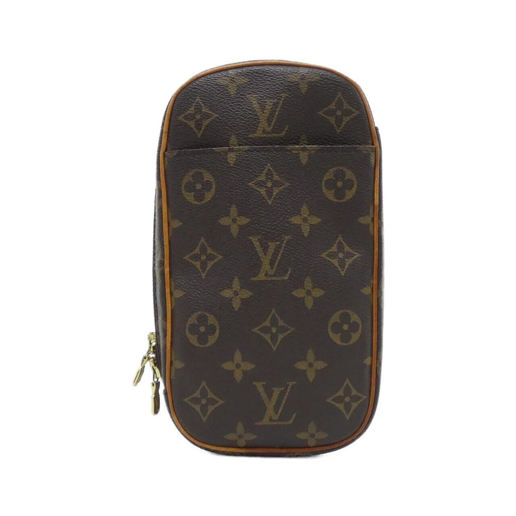 Louis Vuitton Marron Coated Canvas Pochette Shoulder Bag (Pre-Owned)