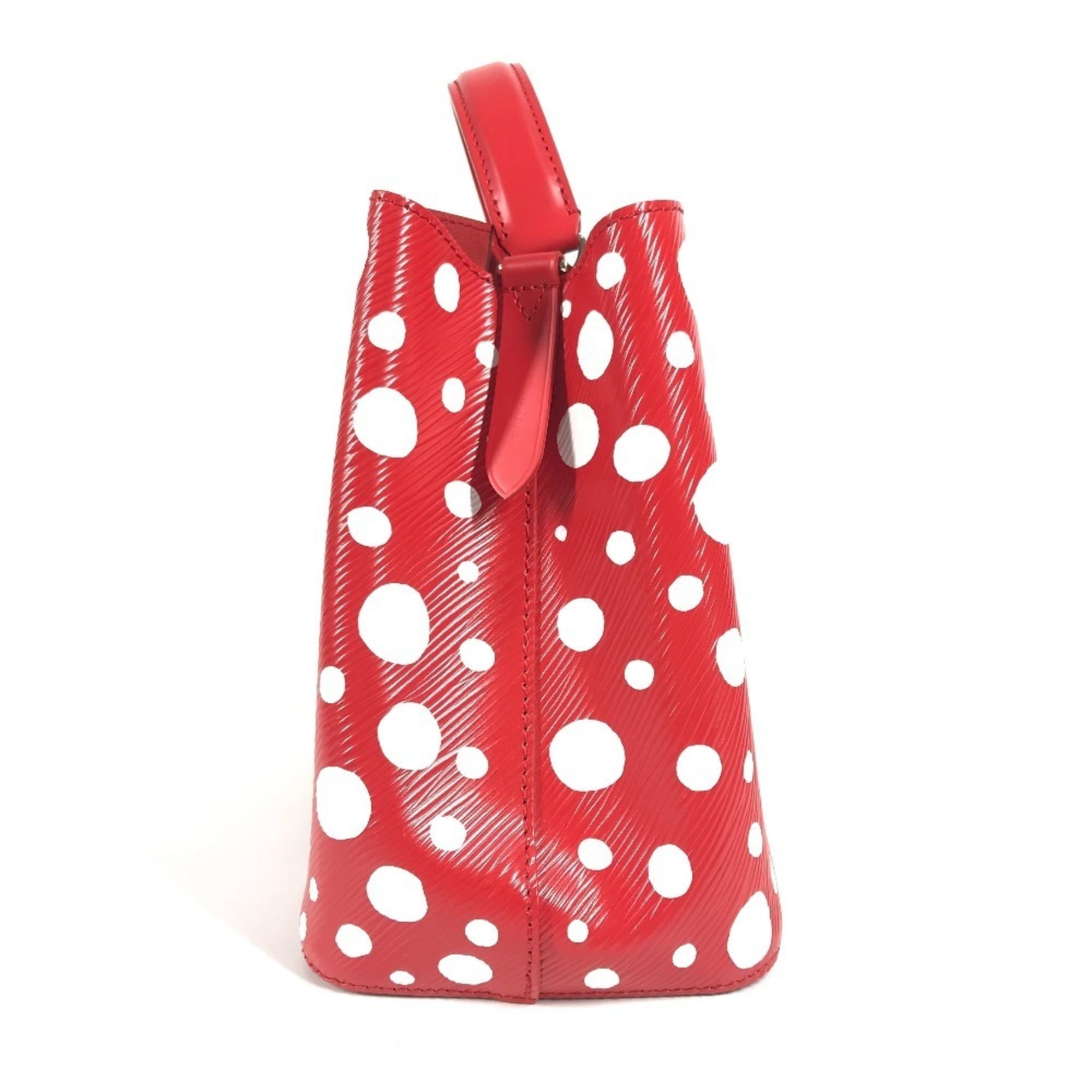 Louis Vuitton Red Color White Epi Leather Handbag Shoulder Bag (Pre-Owned)