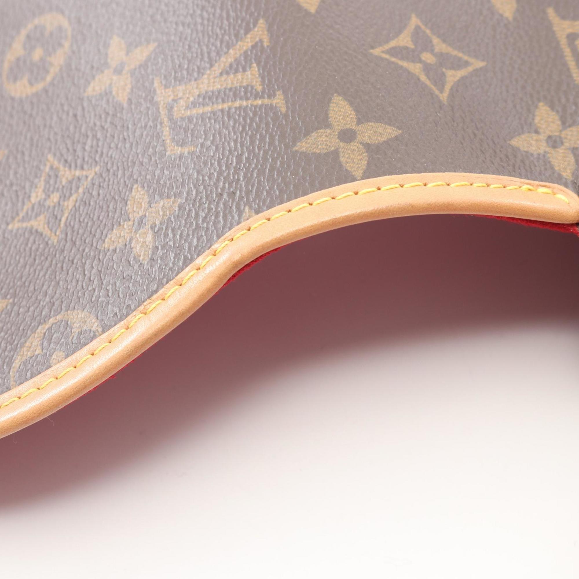 Louis Vuitton Brown Monogram Coated Canvas Leather Shoulder Bag (Pre-Owned)
