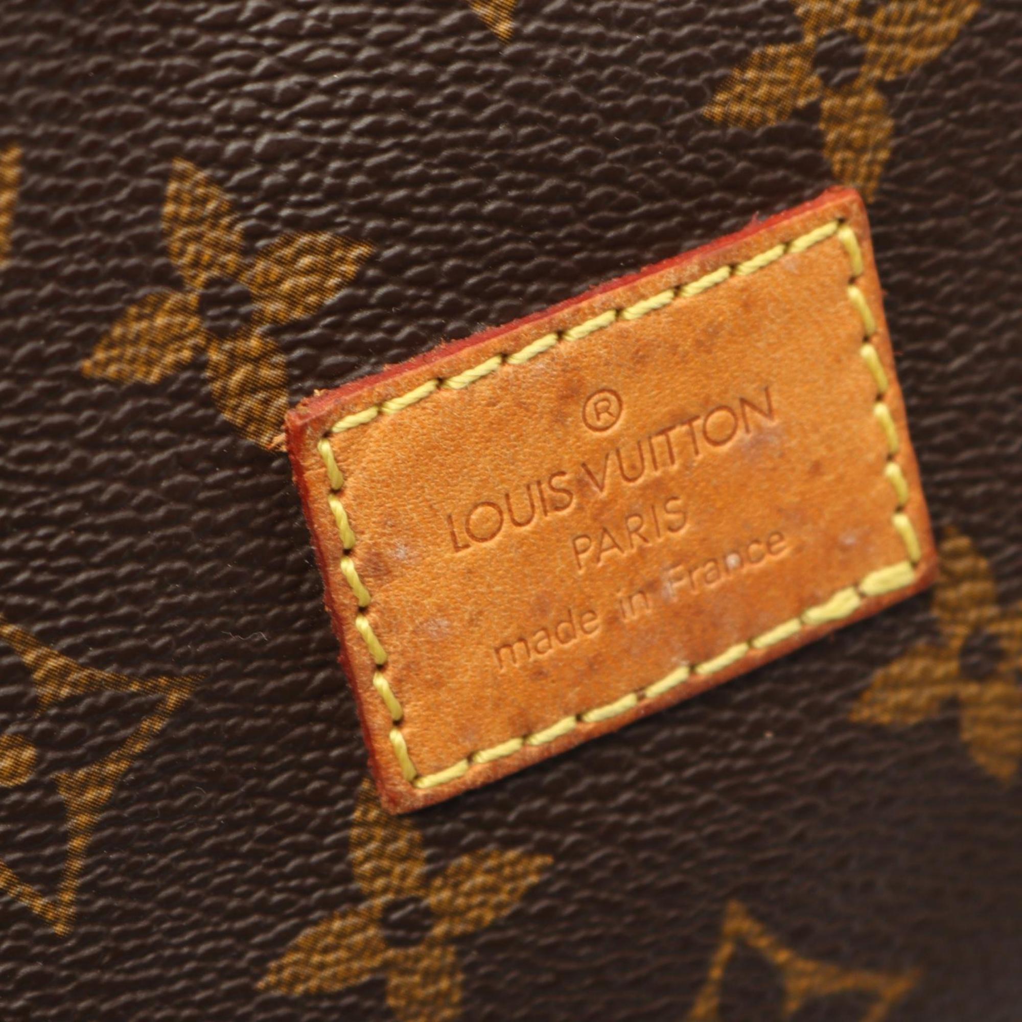 Louis Vuitton Brown Coated Canvas Monogram Leather Pvc Shoulder Bag (Pre-Owned)