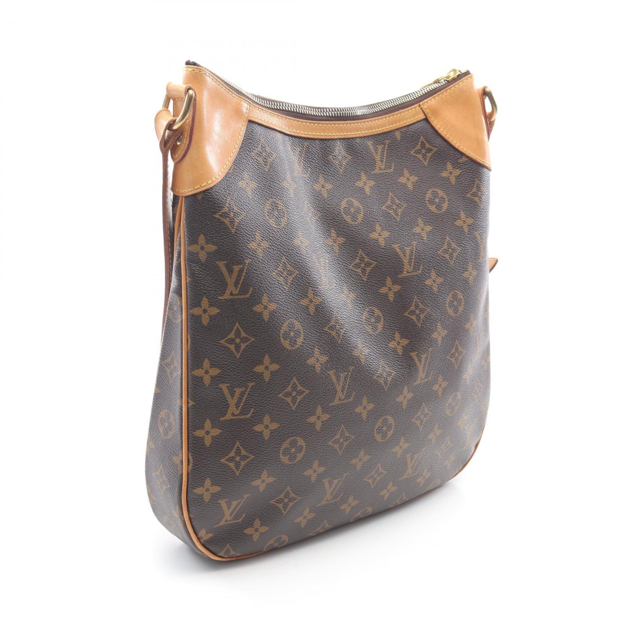 Louis Vuitton Brown Coated Canvas Leather Shoulder Bag (Pre-Owned)