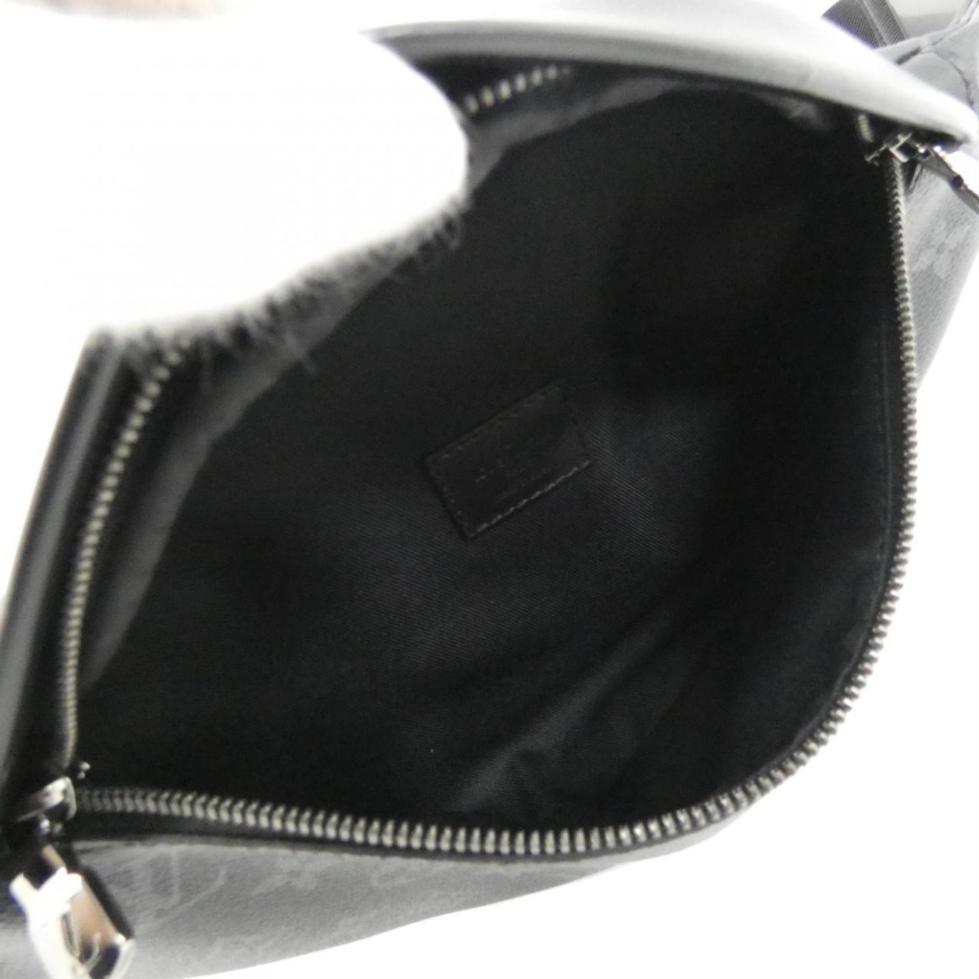 Louis Vuitton Black Coated Canvas Shoulder Bag (Pre-Owned)