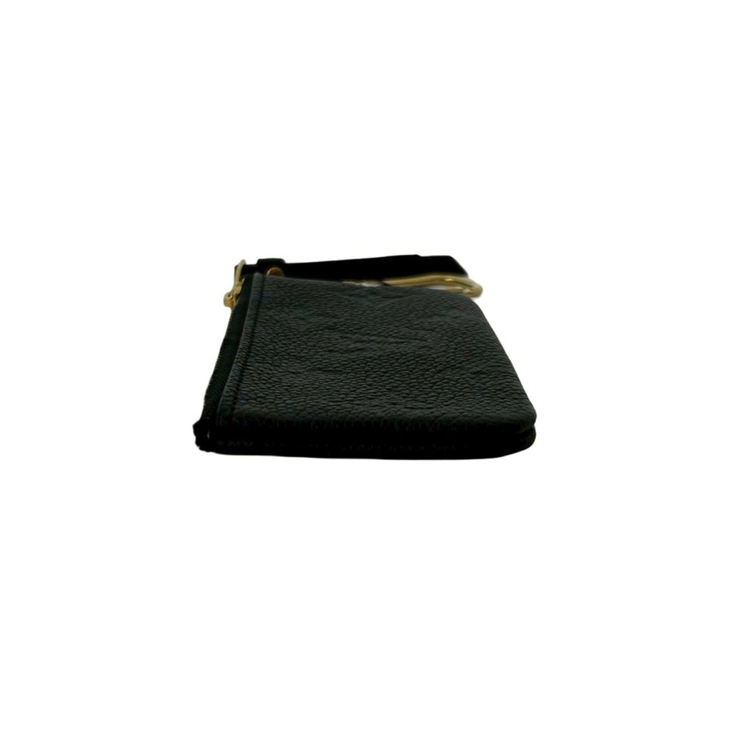 Louis Vuitton Black Leather Coin Purse/Coin Case (Pre-Owned)