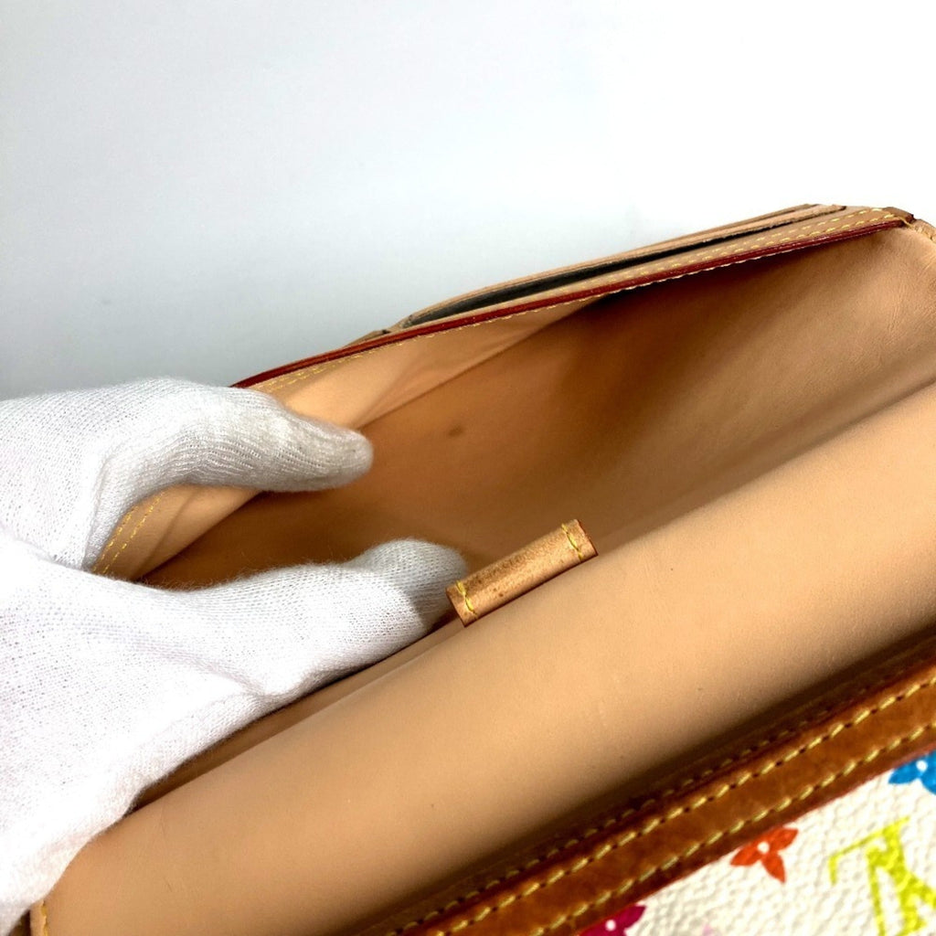 Louis Vuitton Monogram Multi-Color White Yellow Monogram Multicolore Long Wallet (Tri-Fold) (Pre-Owned)