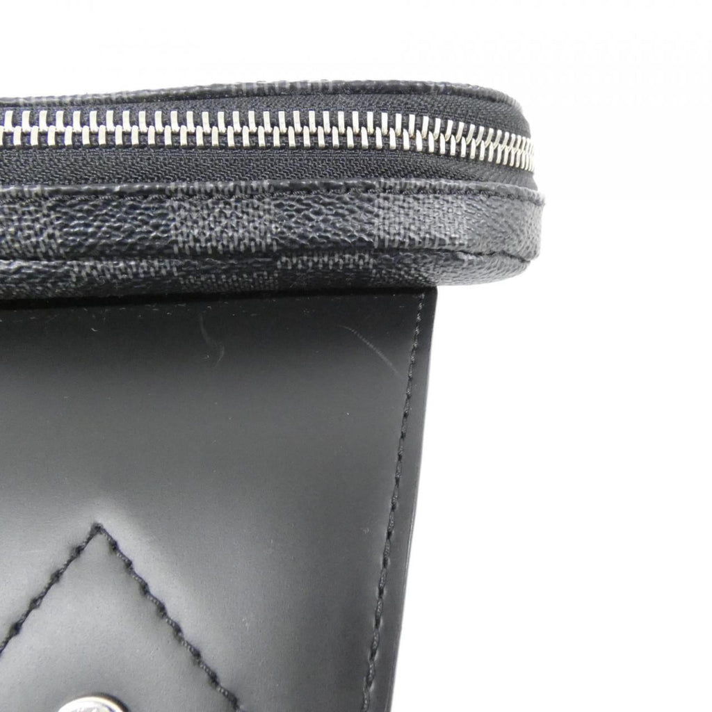 Louis Vuitton Dark Gray Gray Coated Canvas Shoulder Bag (Pre-Owned)