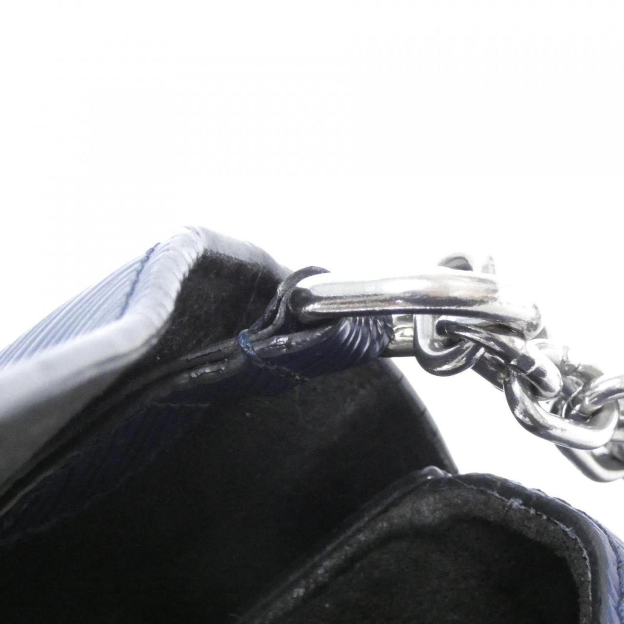 Louis Vuitton Indigo Leather Shoulder Bag (Pre-Owned)