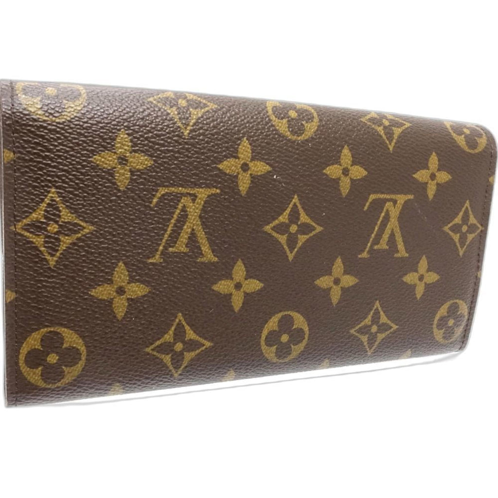Louis Vuitton Monogram Brown Canvas Long Wallet (Bi-Fold) (Pre-Owned)