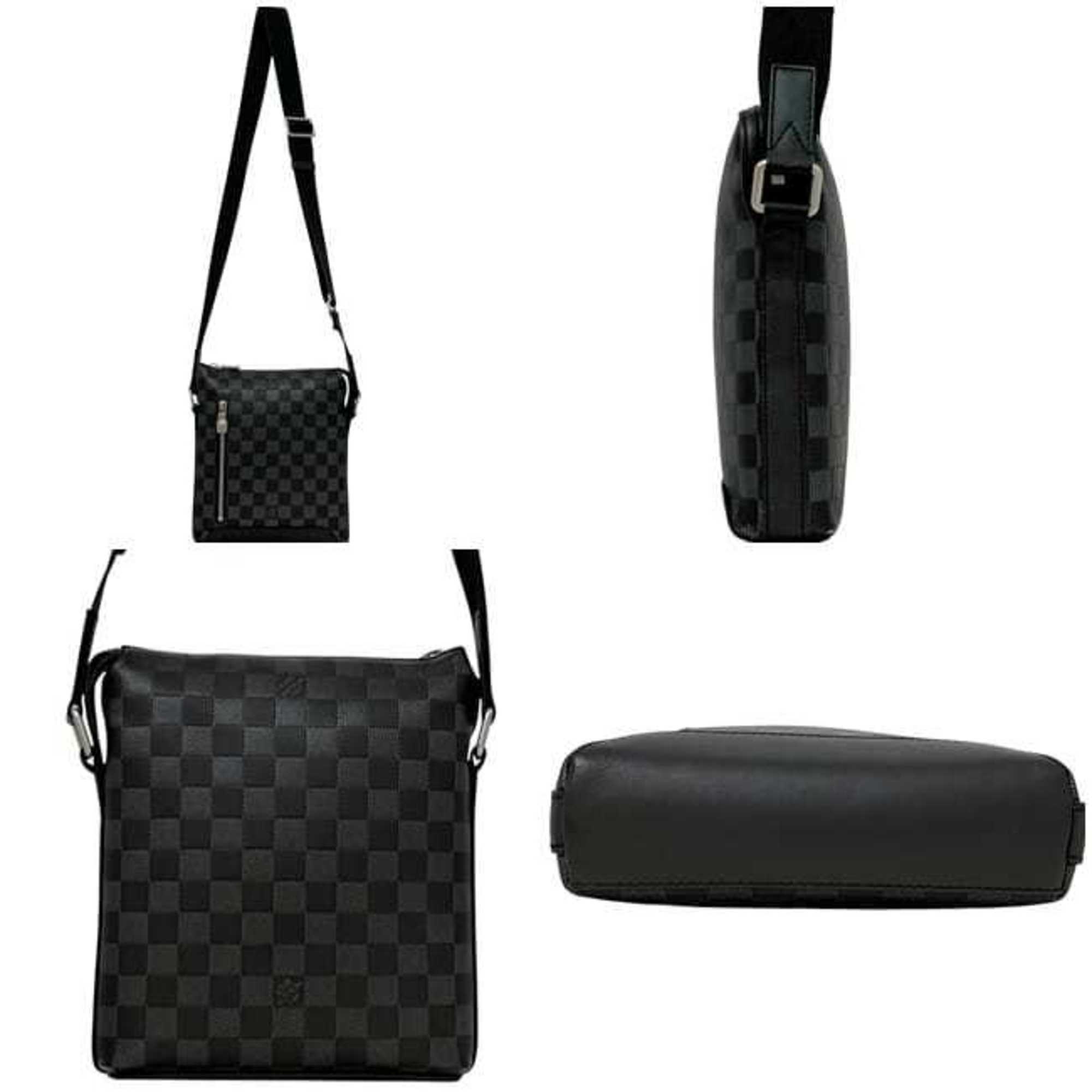 Louis Vuitton Black Damier Infini Leather Shoulder Bag (Pre-Owned)