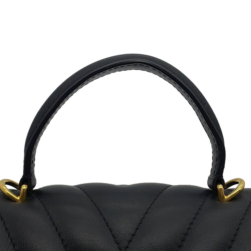 Louis Vuitton Black Noir Exotic Leather Handbag Shoulder Bag (Pre-Owned)