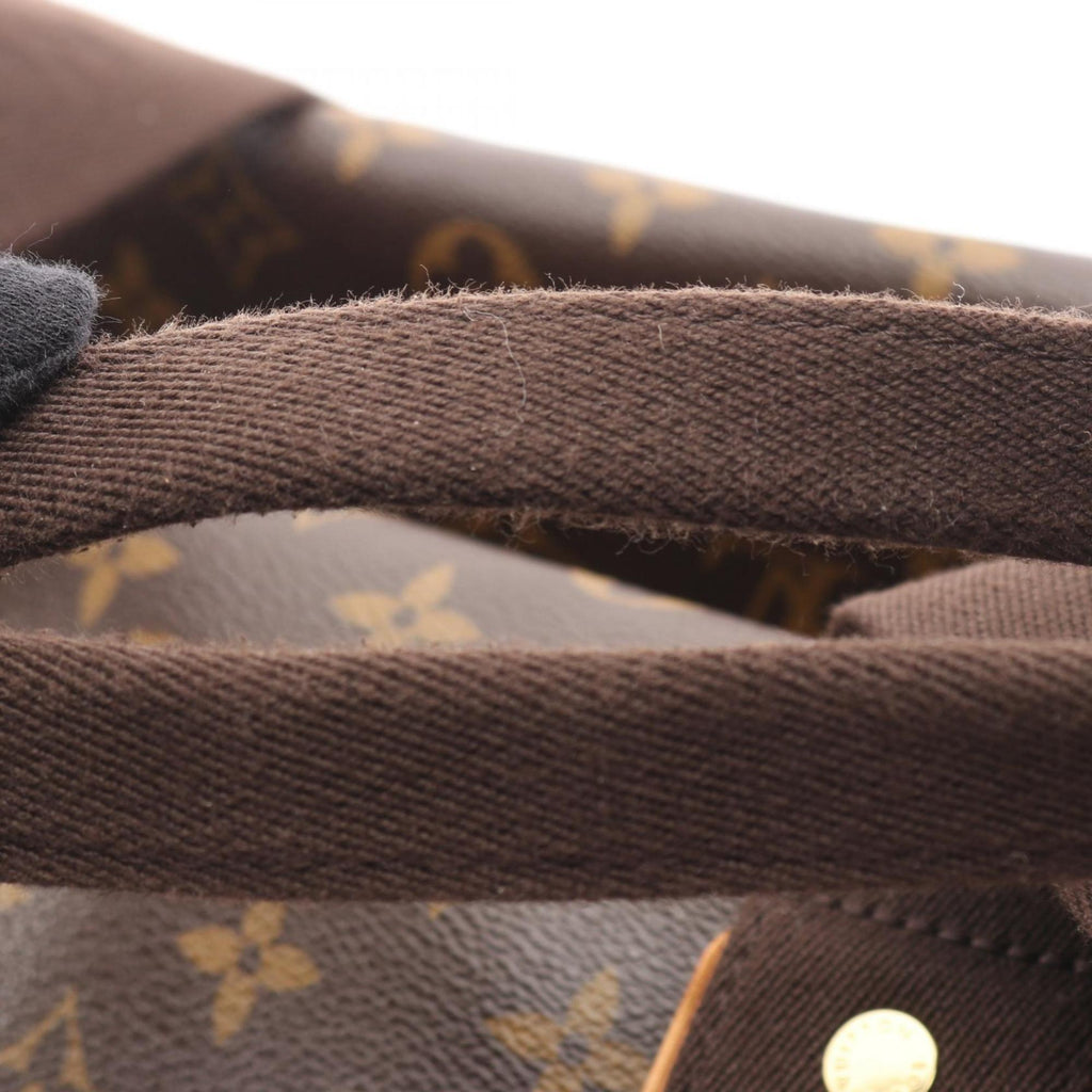 Louis Vuitton Brown Monogram Coated Canvas Leather Boston Bag (Pre-Owned)