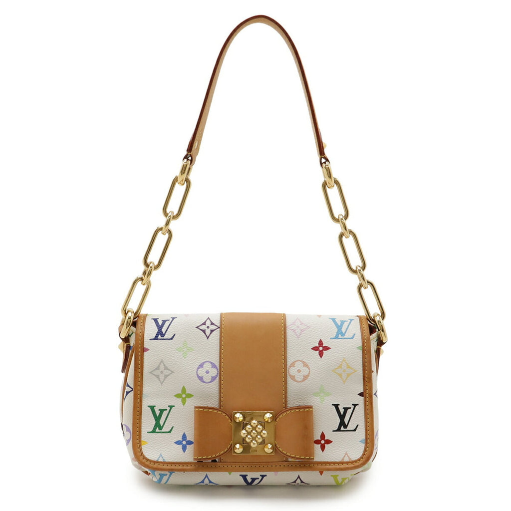 Louis Vuitton Blanc Monogram Multi-Color White Yellow Monogram Multicolore Shoulder Bag (Pre-Owned)