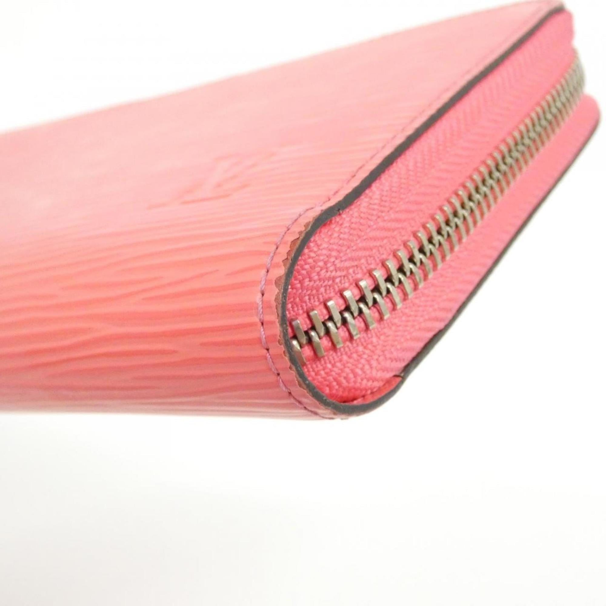 Louis Vuitton Pink Leather Long Wallet (Bi-Fold) (Pre-Owned)