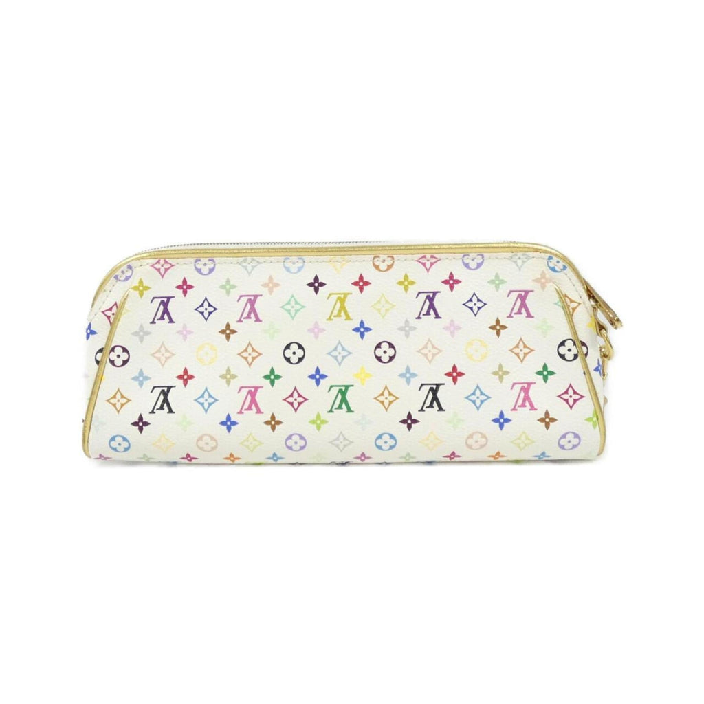 Louis Vuitton Multi-Color White Coated Canvas Pouch (Pre-Owned)