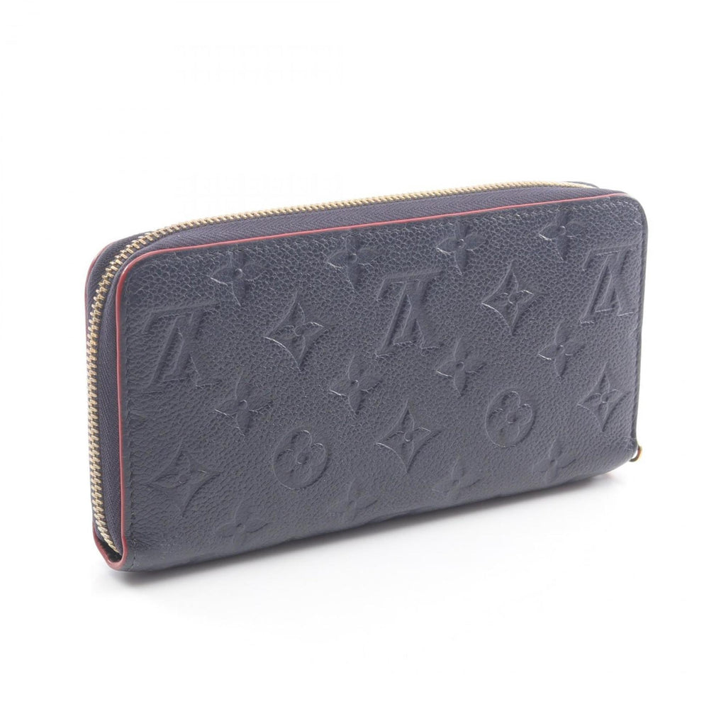 Louis Vuitton Monogram Navy Red Color Monogram Empreinte Long Wallet (Bi-Fold) (Pre-Owned)