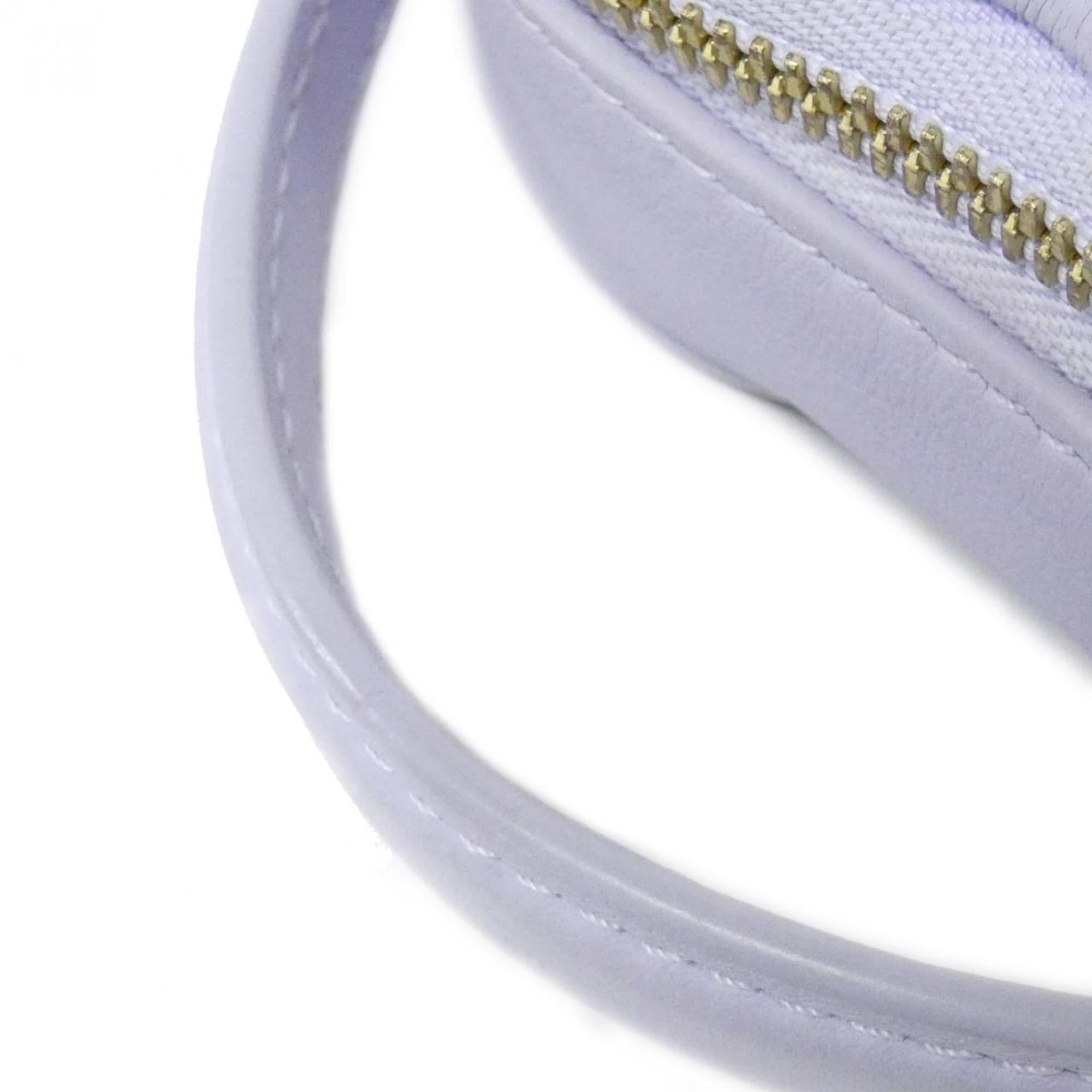 Louis Vuitton Purple Leather Pouch Shoulder Bag (Pre-Owned)