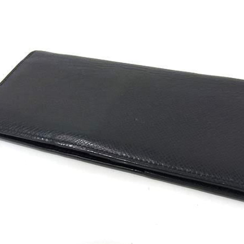 Louis Vuitton Dark Navy Taiga Leather Long Wallet (Bi-Fold) (Pre-Owned)