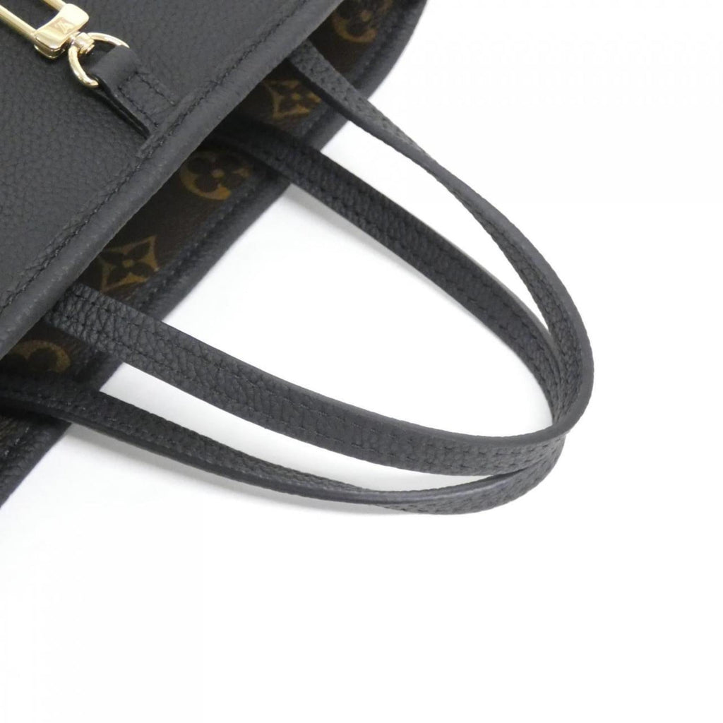 Louis Vuitton Black Marron Coated Canvas Leather Handbag (Pre-Owned)