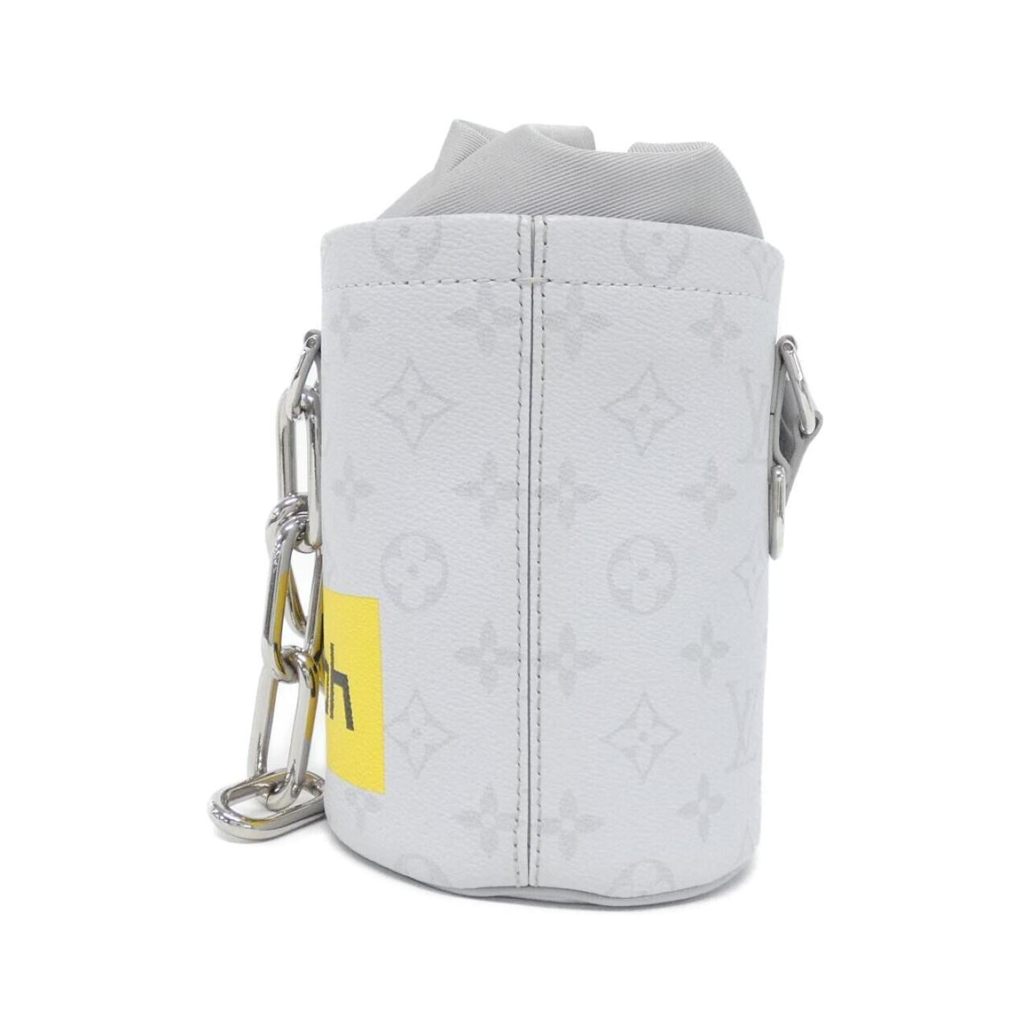 Louis Vuitton Blanc White Coated Canvas Shoulder Bag (Pre-Owned)