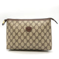 Interlocking G Patch Wristlet Messenger Bag GG Coated Canvas Small