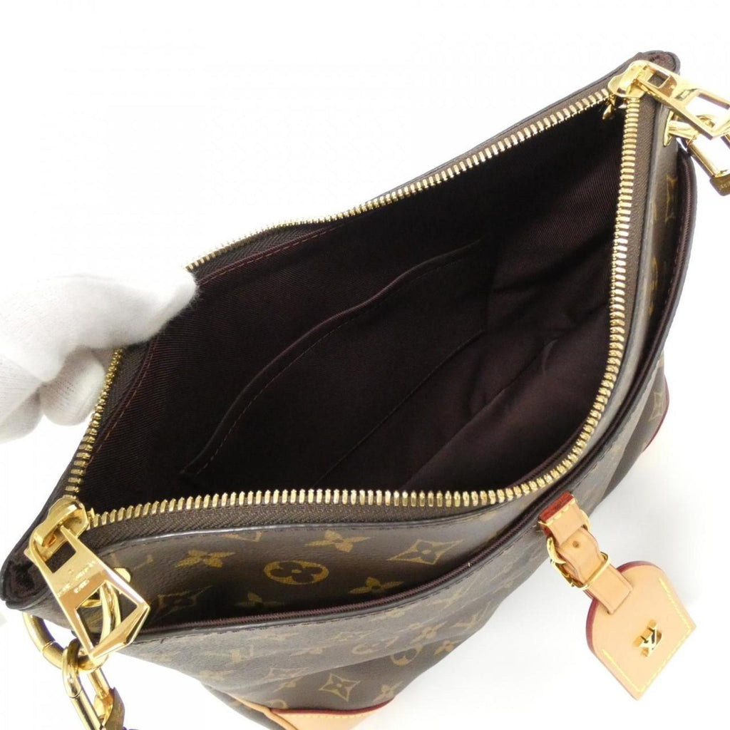 Louis Vuitton Marron Coated Canvas Shoulder Bag (Pre-Owned)