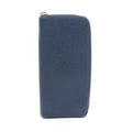 Louis Vuitton Navy Leather Long Wallet (Bi-Fold) (Pre-Owned)