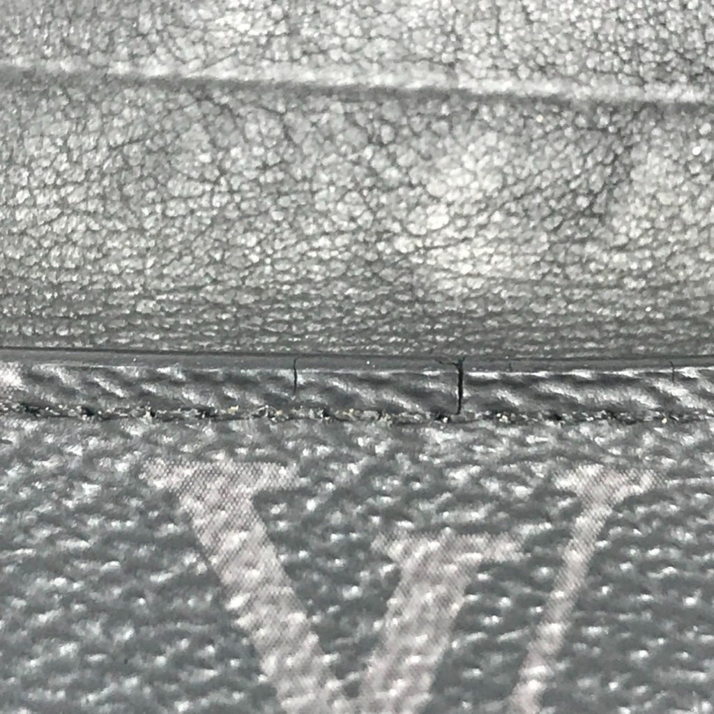 Louis Vuitton Black Gray Monogram Eclipse Canvas Wallet (Tri-Fold) (Pre-Owned)