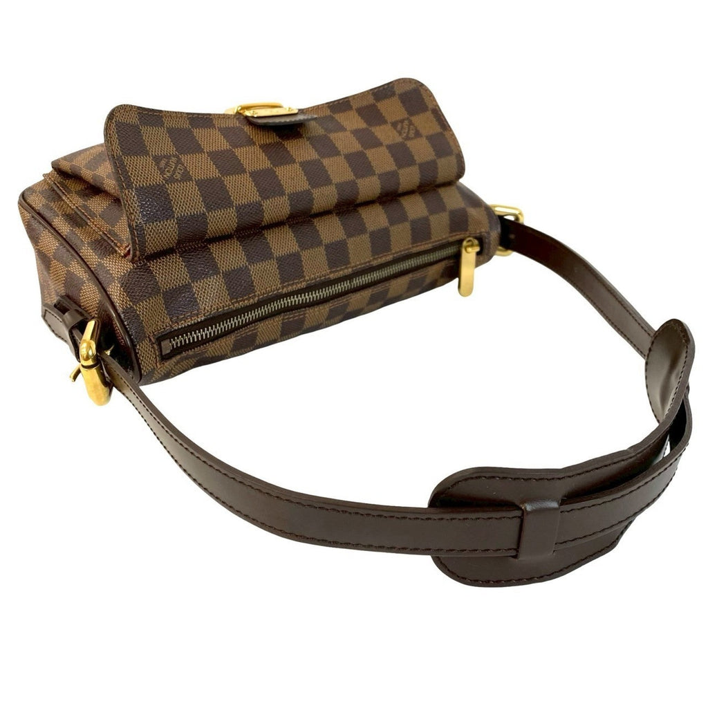 Louis Vuitton Brown Leather Pvc Shoulder Bag Tote Bag (Pre-Owned)