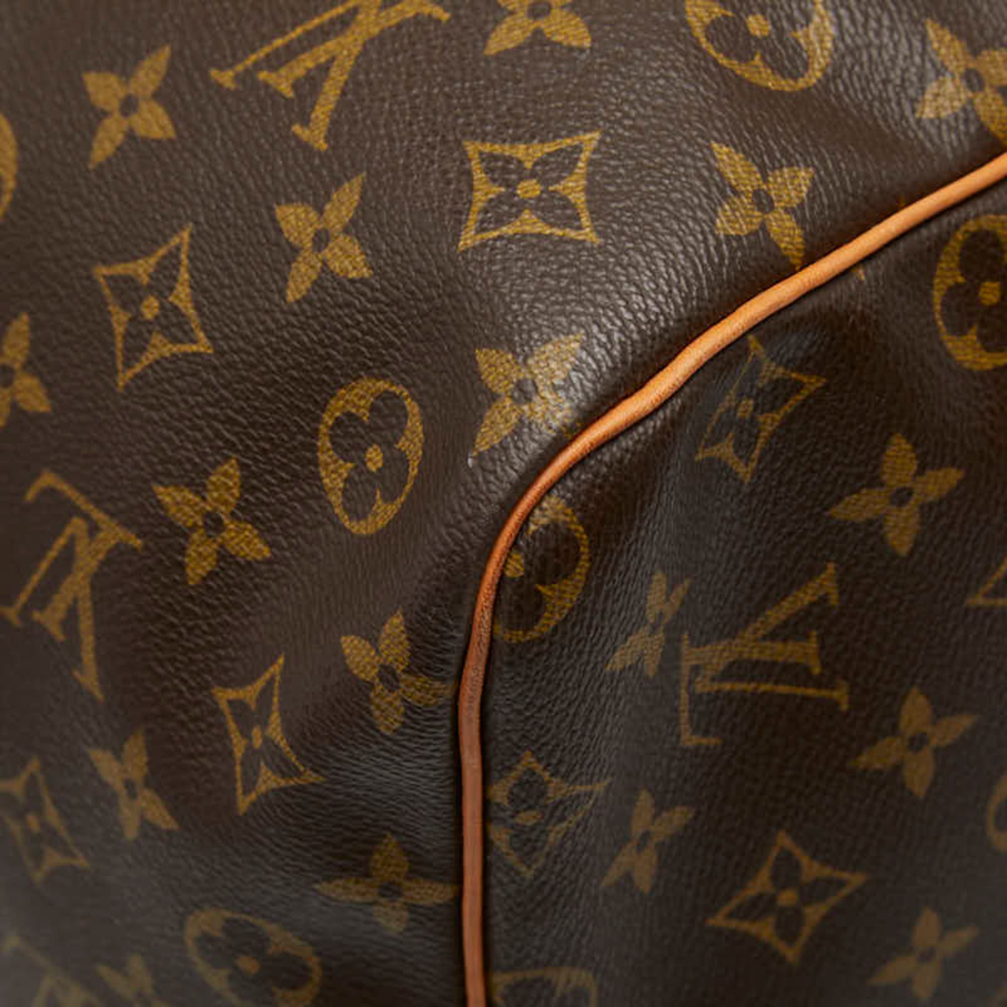 Louis Vuitton Brown Pvc Leather Boston Bag (Pre-Owned)