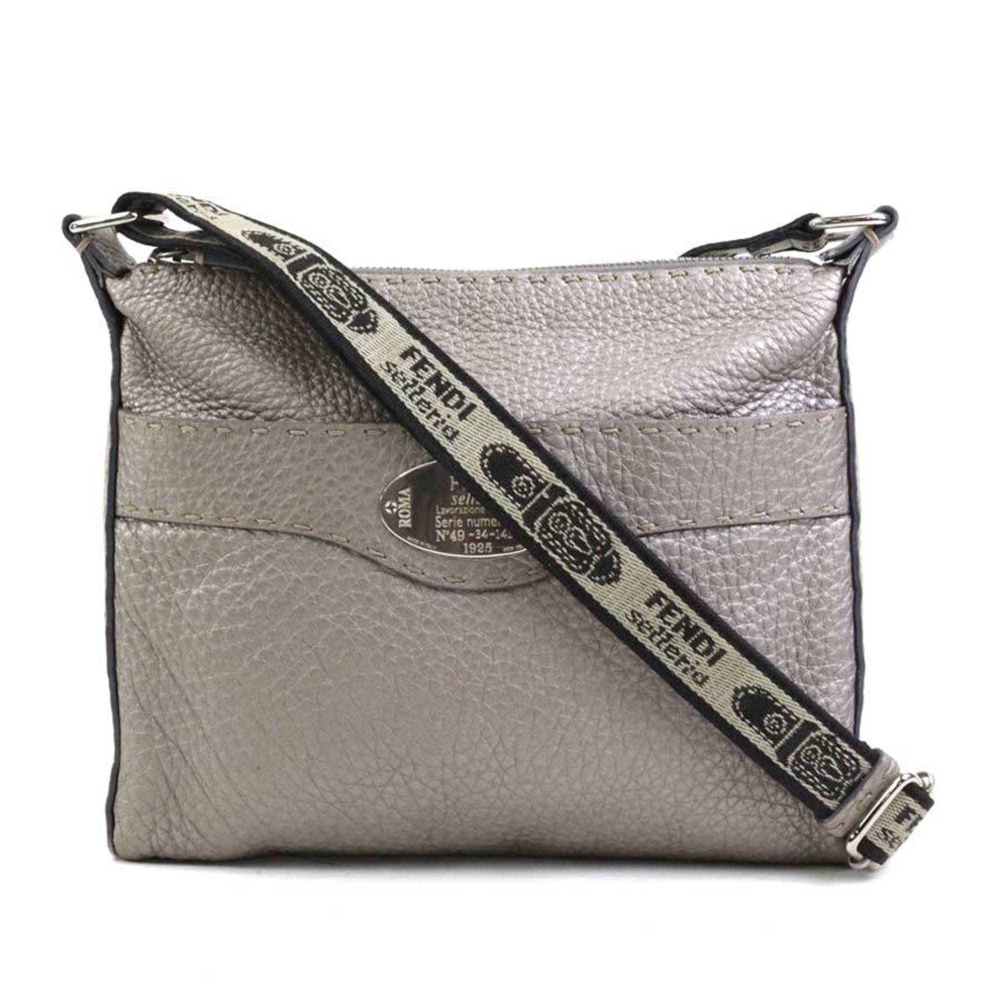 Vintage Selleria Zip Messenger Bag Leather Small