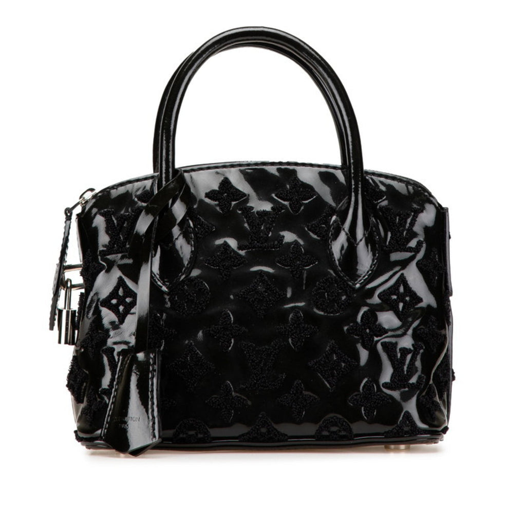 Louis Vuitton Black Noir Patent Leather Handbag (Pre-Owned)