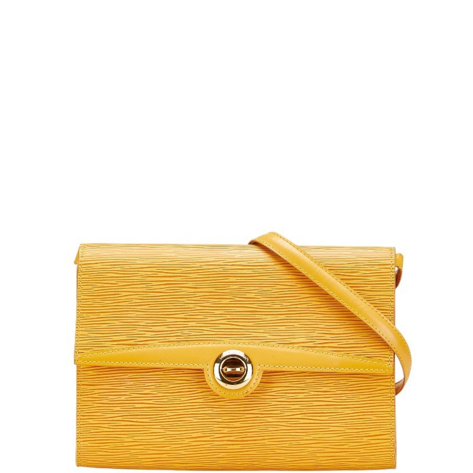 Louis Vuitton Yellow Leather Shoulder Bag (Pre-Owned)