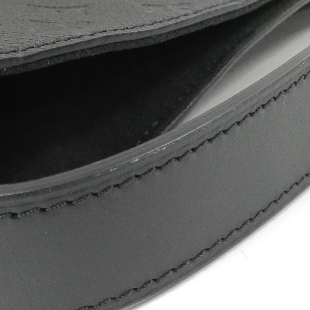 Louis Vuitton Black Leather Shoulder Bag (Pre-Owned)