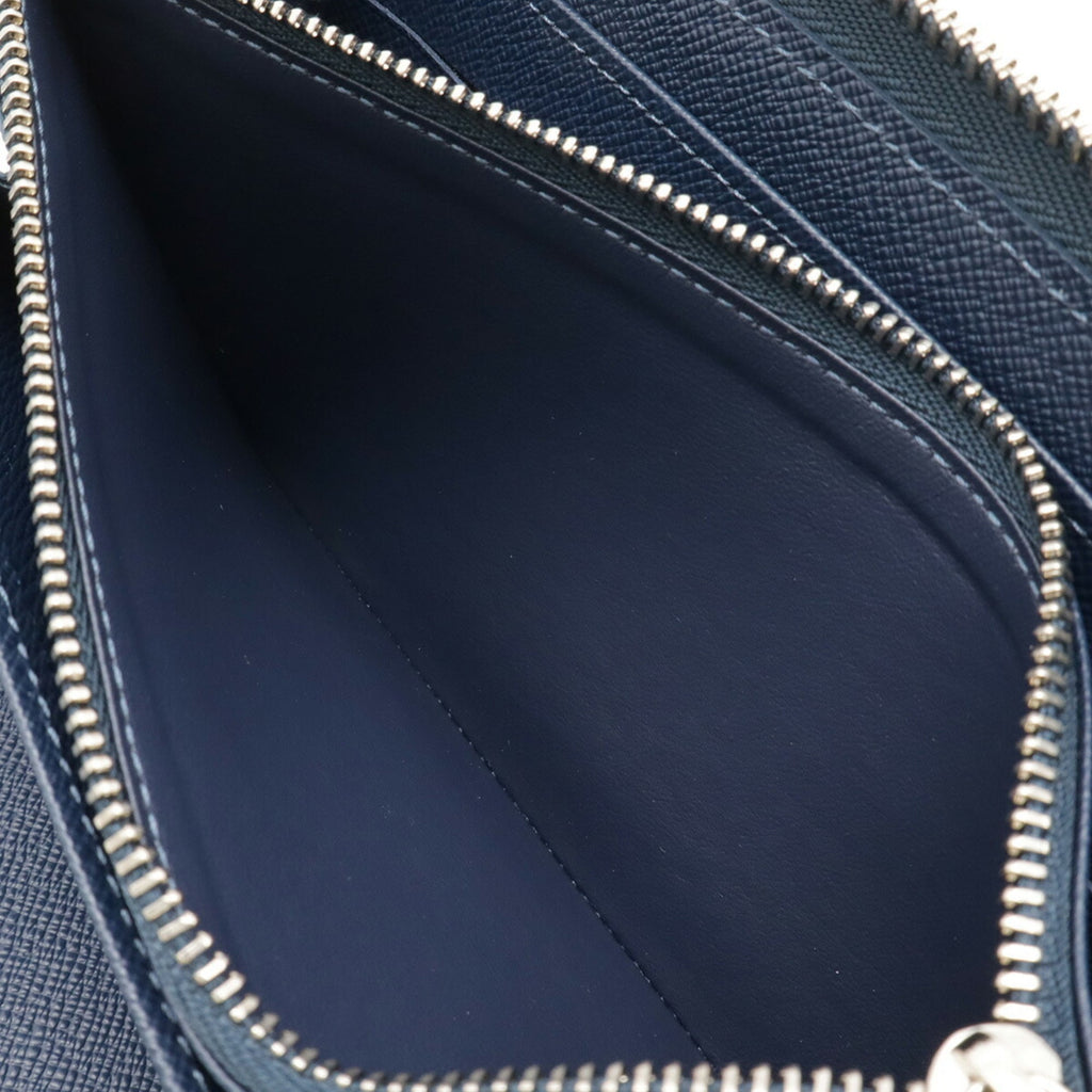 Louis Vuitton Epi Navy Blue Epi Leather Long Wallet (Bi-Fold) (Pre-Owned)