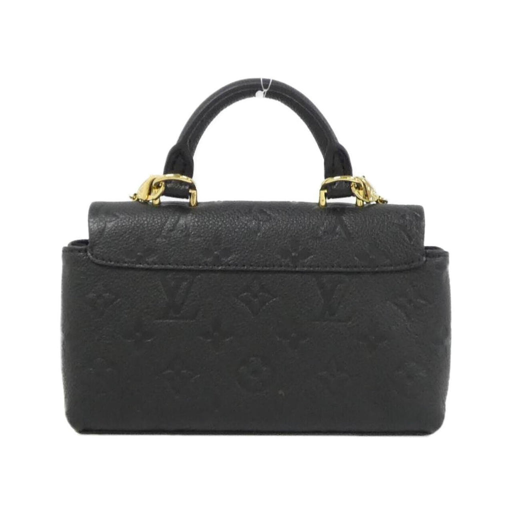 Louis Vuitton Black Leather Handbag (Pre-Owned)