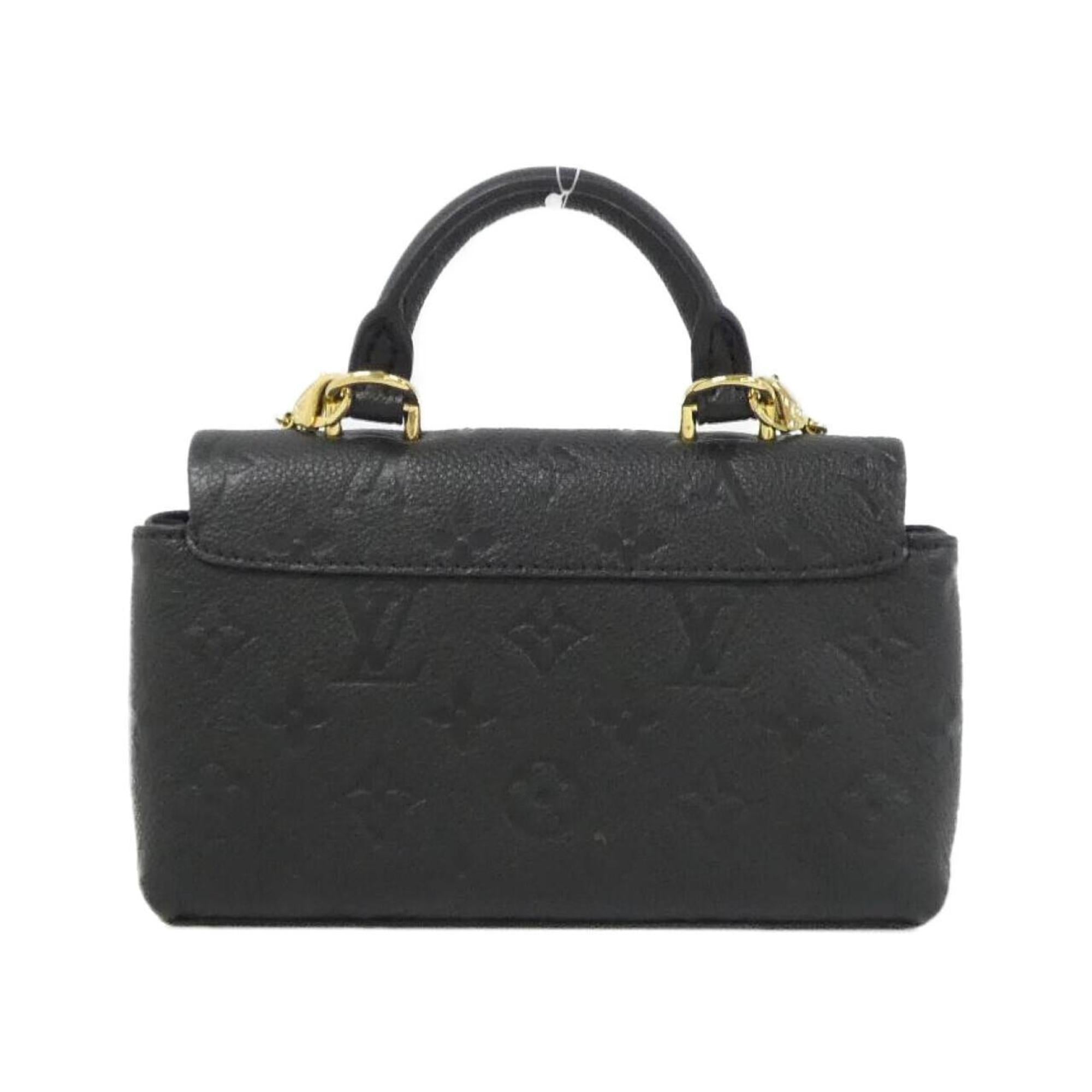 Louis Vuitton Black Leather Handbag (Pre-Owned)