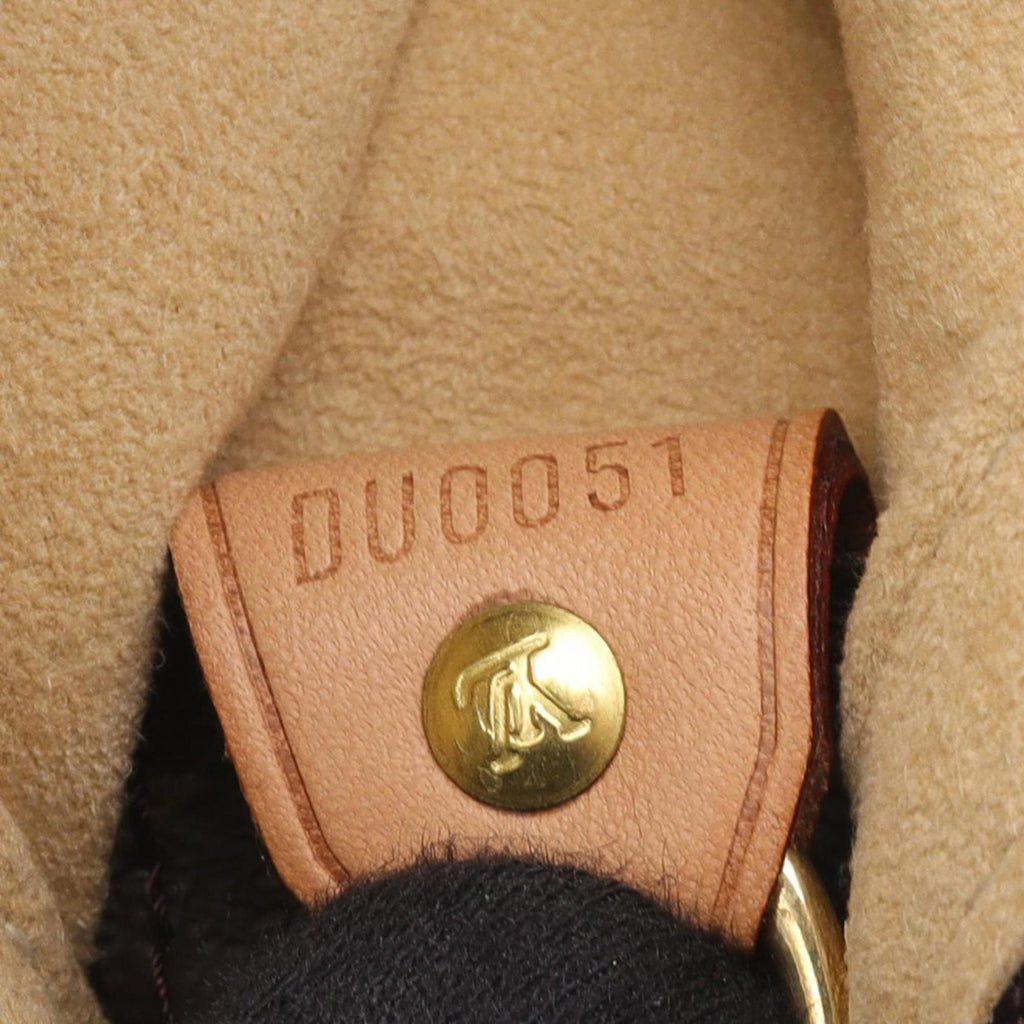 Louis Vuitton Brown Coated Canvas Leather Shoulder Bag (Pre-Owned)