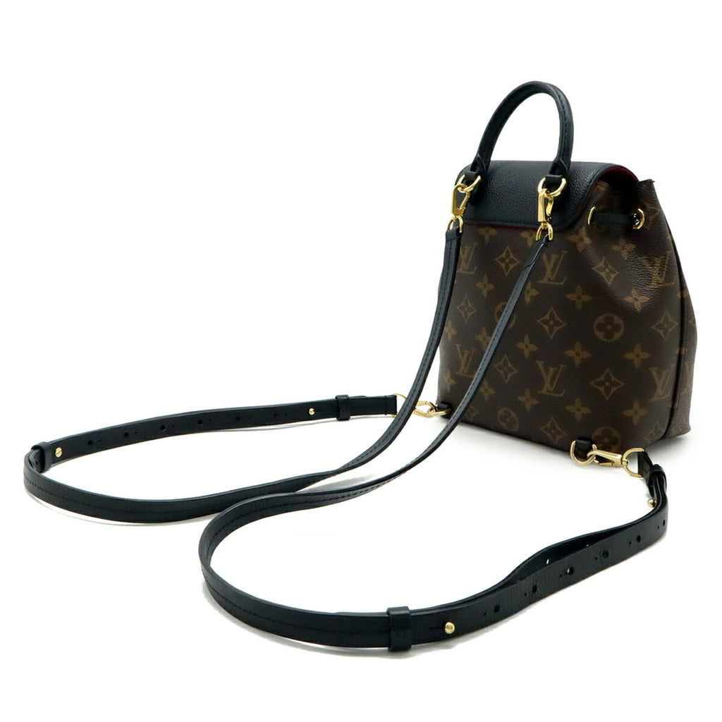 Louis Vuitton Monogram Black Brown Monogram Backpack Shoulder Bag (Pre-Owned)