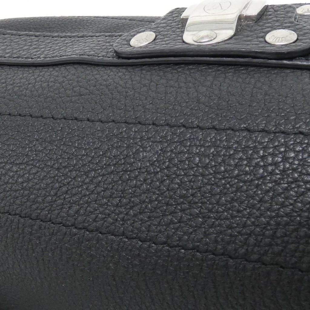Louis Vuitton Black Leather Shoulder Bag (Pre-Owned)