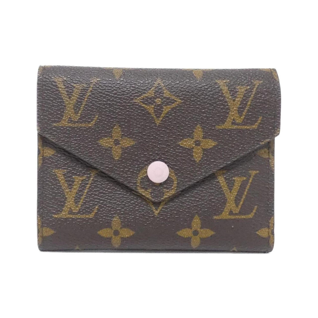 Louis Vuitton Marron Rose Ballerine Coated Canvas Wallet (Tri-Fold) (Pre-Owned)