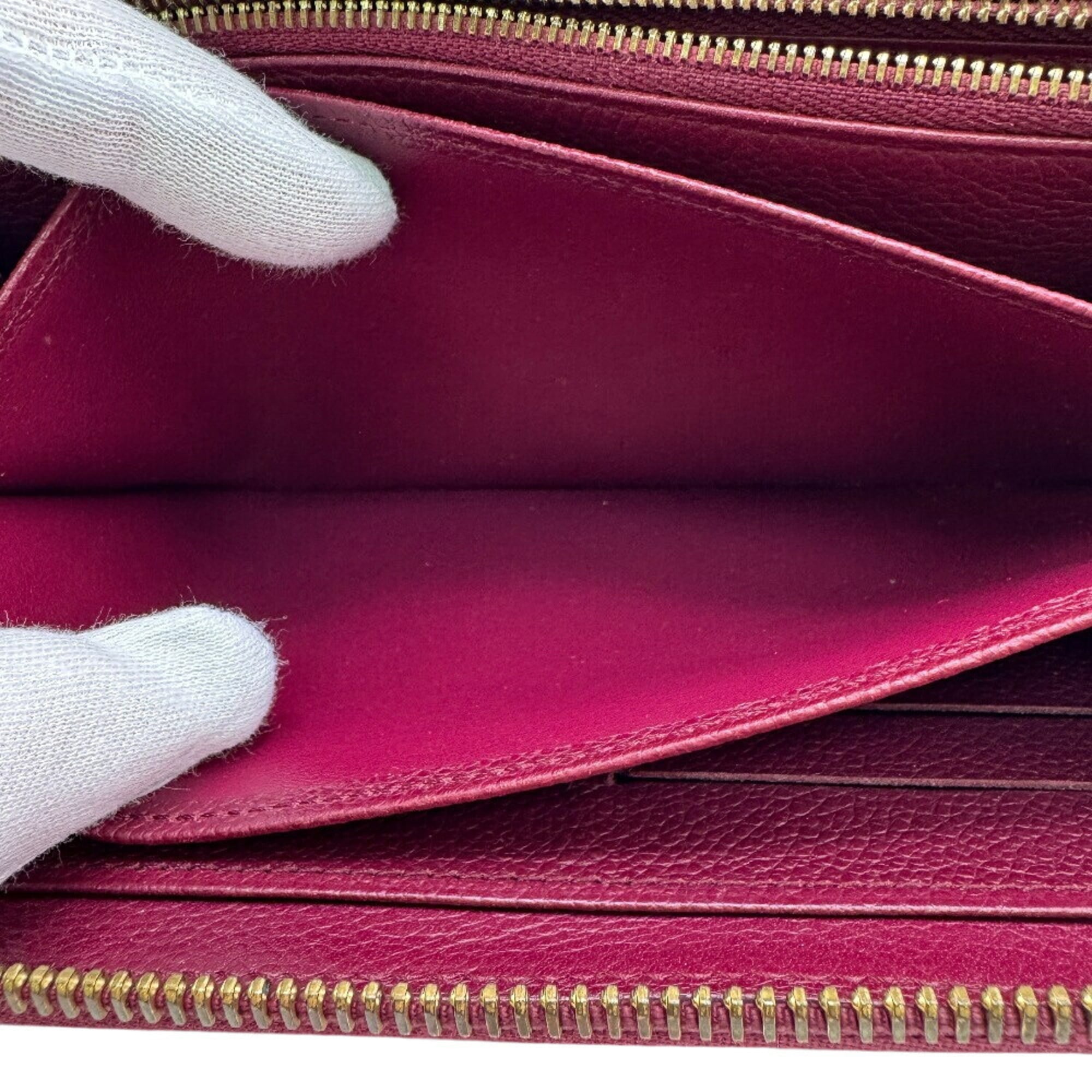 Louis Vuitton Aurore Leather Long Wallet (Bi-Fold) (Pre-Owned)