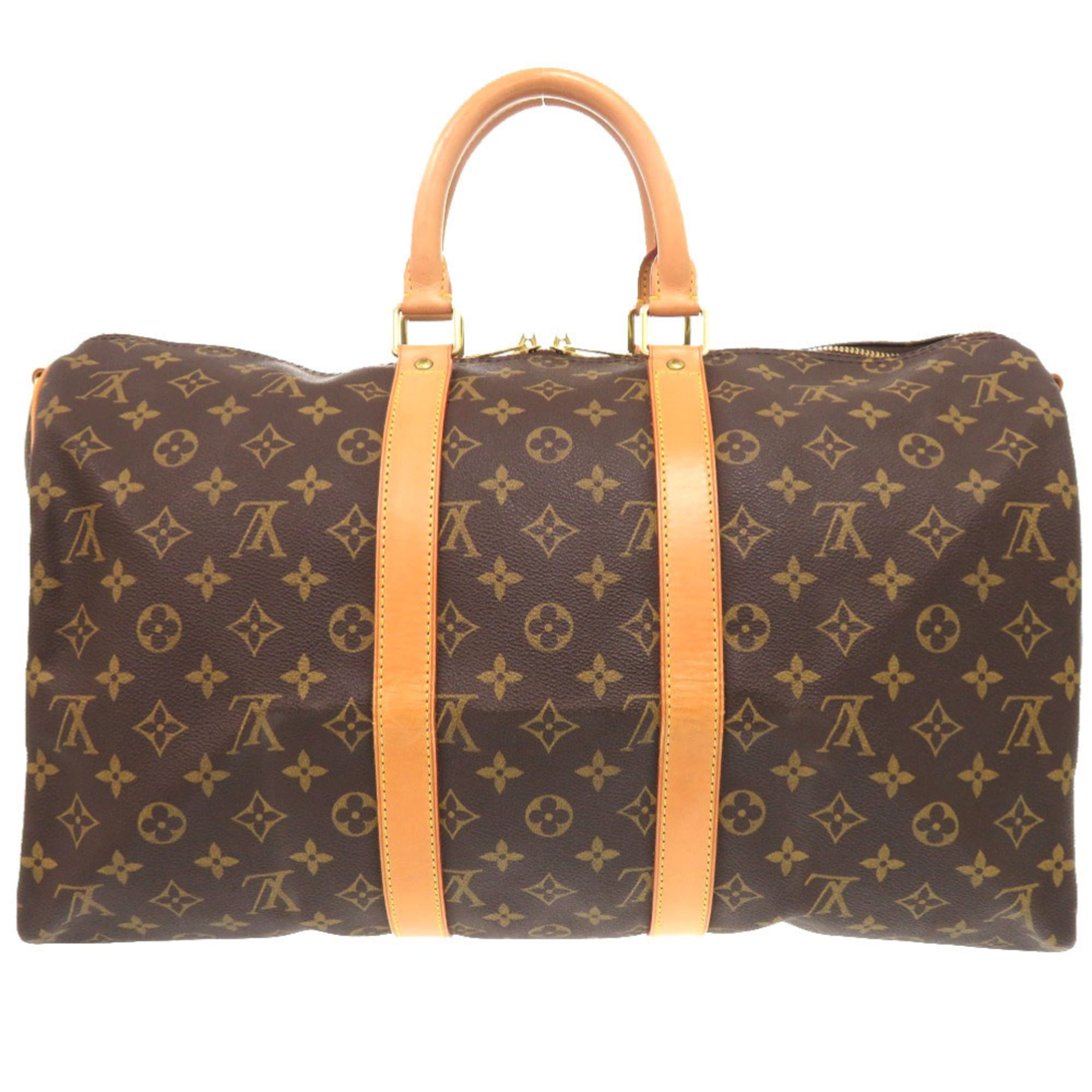 Louis Vuitton Brown Monogram Canvas Boston Bag (Pre-Owned)