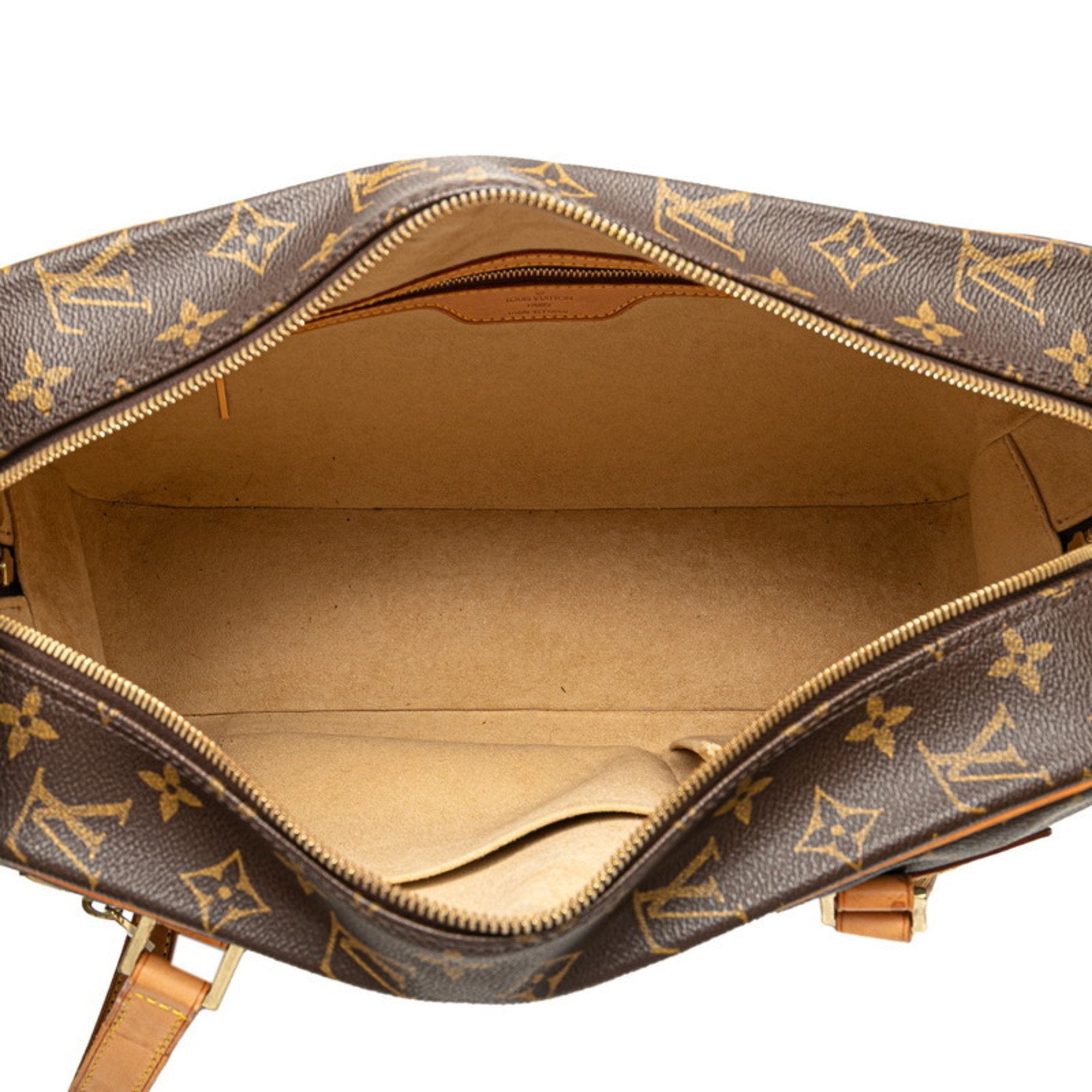 Louis Vuitton Monogram Brown Pvc Leather Handbag Shoulder Bag (Pre-Owned)