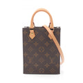 Louis Vuitton Brown Pvc Coated Canvas Leather Handbag (Pre-Owned)